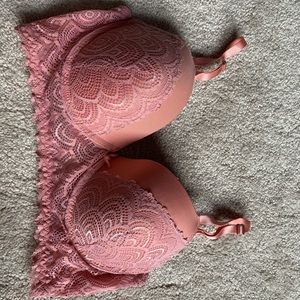 Pink Lace Bra